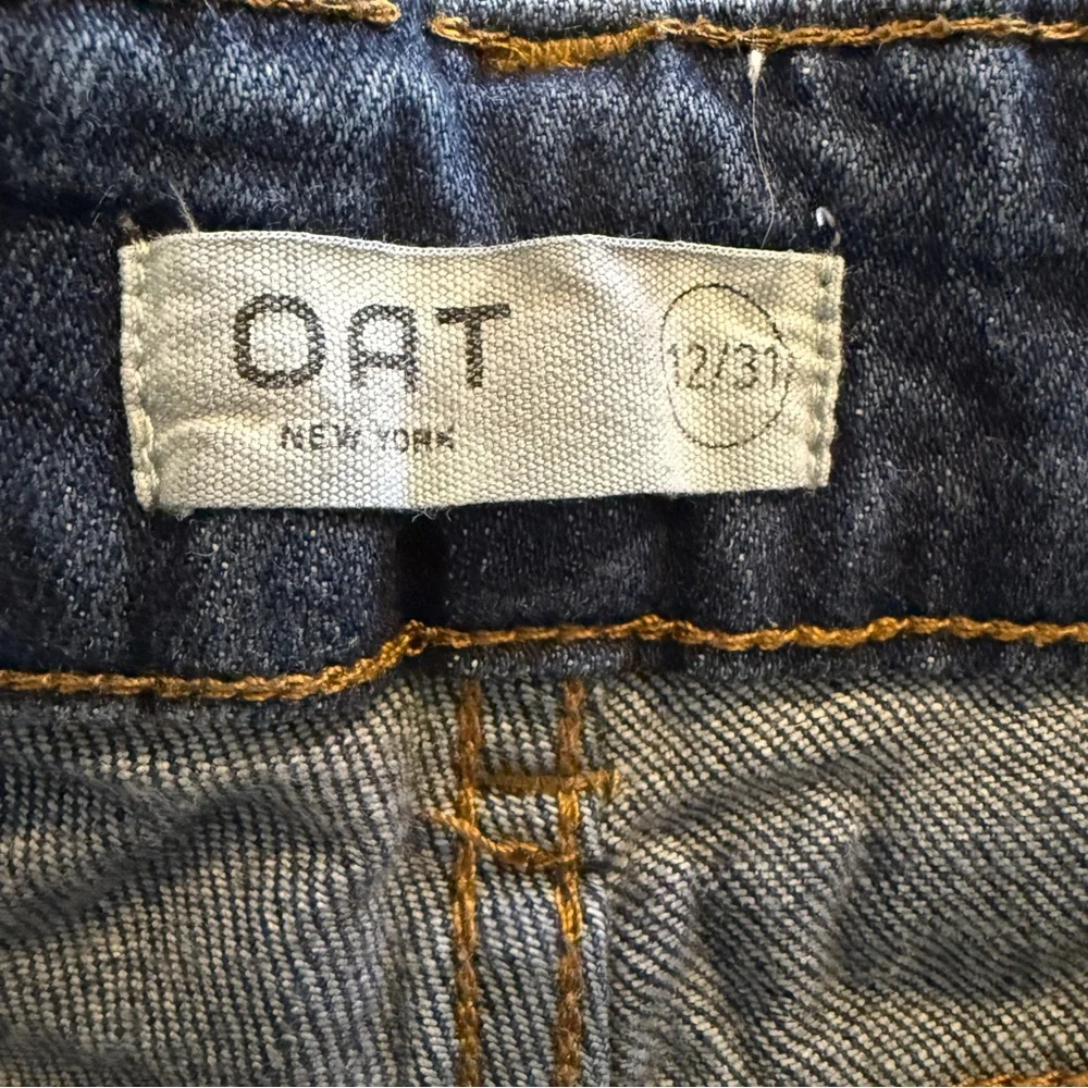 OAT New York Cropped Wide Leg Jeans – High Rise – Med Wash Women’s Size 12/31 - Picture 7 of 13